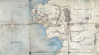 Карта: Средиземье («Властелин колец», «Хоббит»)