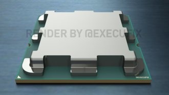Изображен макет корпуса процессора AMD Zen 4 «Raphael»; Ryzen AM5 для настольных ПК