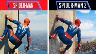 В сети появилось видео со сравнением графики «Человека-паука 2» с первой игрой